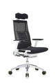 Powerfit White Frame Fabric Seat W/Headrest chair by Eurotech