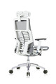 Powerfit White Frame Fabric Seat W/Headrest chair by Eurotech