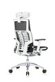 Powerfit White Frame Fabric Seat W/Headrest chair by Eurotech