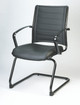 Europa Guest Chair Black Titanium Frame by Eurotech