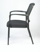 Dakota II Stackable Fabric Seat/Mesh Back with Arms by Eurotech