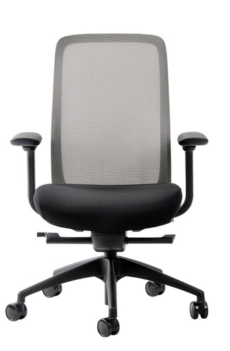 Vera Chair Black Fabric Seat/Mesh Back by Eurotech - ergo4you