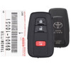 Toyota 3 Button Proximity Smart Key, Japan Production, MOZBR1ET, 89904-10051, 315 MHz - New, OEM