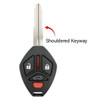 Mitsubishi 4 Button Remote Head Key OUCG8D-620M-A, MN141545, 315 MHz - Refurbished, Recase