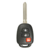 Toyota/Lexus/Scion 3 Button Remote Head Key HYQ12BDM 89070-42820, 89070-52F50, 89070-52F60 - Refurbished Recase