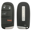 Jeep 4 Button Smart Key M3N-40821302, 68143504AB, 433 MHz - Refurbished, Grade A