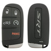 Chrysler Dodge SRT Logo 5 Button Smart Key M3N-40821302, 68234957AA, 433 MHz - Refurbished, Grade A