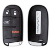 Dodge 4 Button Smart Key M3N-40821302, 68375133AA, 433 MHz - Refurbished, Grade A