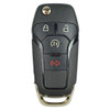 Ford 4 Button Side Mill Remote Flip Key N5F-A08TDA, 164-R8134, 902 MHz - Refurbished, Recase