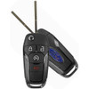 Ford 4 Button Side Mill Remote Flip Key N5F-A08TDA, 164-R8134, 902 MHz - Refurbished, Grade A