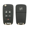 Buick 5 Button Non-PEPS Remote Flip Key OHT01060512, 13504204, 315 MHz - Refurbished, Grade A