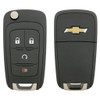 Chevrolet 4 Button Non-PEPS Remote Flip Key KR55WK500733, 13501916, 315 MHz - Refurbished, Grade A