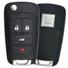 GMC 4 Button Non-PEPS Remote Flip Key OHT01060512, 13501513, 315 MHz - Refurbished, Grade A