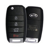 Kia 4 Button Non Transponder Remote Flip Key TQ8-RKE-3F05, 95430-1U500, 315 MHz - Refurbished, Grade A