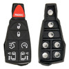 7 Button Replacement Pad for Chrysler / Dodge/ Jeep Pod Keys IYZ-C01C - 5 PACK
