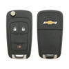 Chevrolet 3 Button Remote Flip Key KR55WK50073, 13579221, 315 MHz - New, OEM