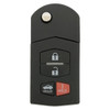 Mazda 4 Button Remote Flip Key 5WK43451E, GS4B-67-5RYA, 315 MHz - Refurbished, Grade A
