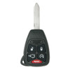 Keyless2Go 5 Button Replacement Remote Key w/Hatch for select Jeep OHT692427AA KOBDT04A, CDJ-KH5-011-AFB-ZZZZ-001