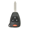 Keyless2Go 4 Button Remote Head Key Replacement for Dodge Jeep OHT692713AA
