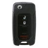 Keyless2Go Jeep, Fiat 3 Button Remote Flip Key 2ADFTFI5AM433TX, 68296748AA, 433 MHz - Premium Aftermarket