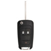 Keyless2Go GM 3 Button Magic Reusable Flip Key PEPS 315 MHz - Premium Aftermarket