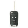 Keyless2Go GM 4 Button PEPS Flip Key OHT05918179, 13504283, 13531358, 315 MHz - Premium Aftermarket