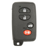 Keyless2Go 4 Button Proximity Remote Smart Key Replacement for Toyota HYQ14AAB (E-Board 3370) / HYQ14AEM (GNE 6601) - 1-PACK