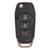 Keyless2Go 3 Button Flip Key Replacement for Ford N5F-A08TAA 164-R8130 N5F-A08TAA, 164-R8130, 5923667, FL3T-15K601-AB