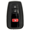 Keyless2Go 3 Button Proximity Remote Smart Key Replacement for Toyota HYQ14FBC 8990H-0R010