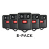 Keyless2Go Ford Lincoln Mercury 3-Button Remote CWTWB1U331 8L3Z-15K601-B, Pack of 5
