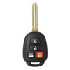 Keyless2Go 4 Button Remote Key Replacement for Toyota HYQ12BDM HYQ12BEL - H Chip, TLS-KH4-033-AFB-ZZZZ-001