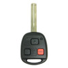 Keyless2Go Remote Key w/Red Button 4D68 Chip Short Blade Replacement for Lexus HYQ1512V, TLS-KH3-051-AFB-ZZZZ-001
