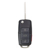 Keyless2Go Volkswagen 4 Button Remote Flip Key NBG92596263, 1J0959753AM, 315 MHz - Premium Aftermarket