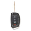 Keyless2Go Hyundai 4 Button Remote Flip Key TQ8-RKE-4F31 95430-2W110, 433 MHz - Premium Aftermarket