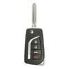 Keyless2Go 4 Button Remote Flip Key Replacement For Toyota HYQ12BBY / 89070-06231 / 4D67 Chip, TLS-KH4-035-AFB-ZZZZ-001