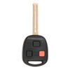 Keyless2Go 3 Button Remote Key Long Blade TOY40 4C Chip Replacement for Lexus HYQ1512V / 89070-60080, TLS-KH3-053-AFB-ZZZZ-001