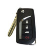 Toyota 4 Button 4D67 Chip Remote Flip Key GQ43VT20T, 315 MHz - Aftermarket