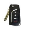 Toyota 4-Button Flip Key GQ4-29T 4D67 Chip 89070-02270 315 MHz, Standard Aftermarket