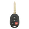 Toyota - Canadian Vehicles Only - 4 Button Remote Head Key HYQ12BDP, 89070-02A50, 315 MHz - Refurbished, Recase