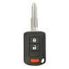 Mitsubishi 3 Button Remote Head Key with Shoulder Stops OUCJ166N, 6370B904, 315 MHz - New, OEM