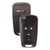 Strattec (5912547) GMC 4 Button Non-PEPS Remote Flip Key OHT01060512, 13504258, 315 MHz - New, OEM