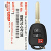 Toyota 3 Button Remote Head Key H Chip, HYQ12BDP, 89070-04020, 315 MHz - New, OEM