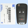 Chevrolet 3 Button Remote Flip Key AVL-B01T1AC, 13504266, 315 MHz - New, OEM