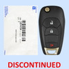 Chevrolet 3 Button Remote Flip Key LXP-T004, 13514112, 433 MHz - New OEM