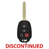 Toyota 4 Button Remote Head Key GQ4-52T - New, OEM (DISCONTINUED)