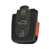 Audi Replacement 4 Button Remote Head Flip Key MYT8Z0837231, 4D0837231E, 315 MHz, Standard Aftermarket