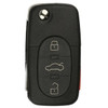 Volkswagen 4 Button Remote Flip Key NBG8137T, 1J0959753F, 315 MHz - Aftermarket