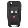 Chevrolet 3 Button Remote Flip Key A2GM3AFUS03, 95233524, 315 MHz - Refurbished, Recase