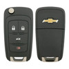 Chevrolet 4 Button Remote Flip Key OHT01060512, 13501259, 433 MHz - Refurbished, Grade A
