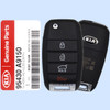 Kia 4 Button Remote Flip Key TQ8-RKE-4F19 (YP PE 4BT), 95430-A9150, 433 MHz - New, OEM